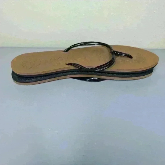 [REEF]• Tan & Black Thong Sandals• {size 8.5}• EXCELLENT CONDITION - Picture 4 of 5